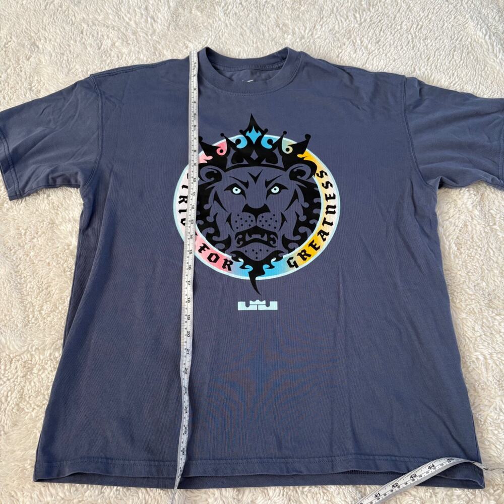 Nike Mens Blue LeBron Max90 Basketball T-Shirt M Cotton Sportswear Casual Preppy - Picture 5 of 7